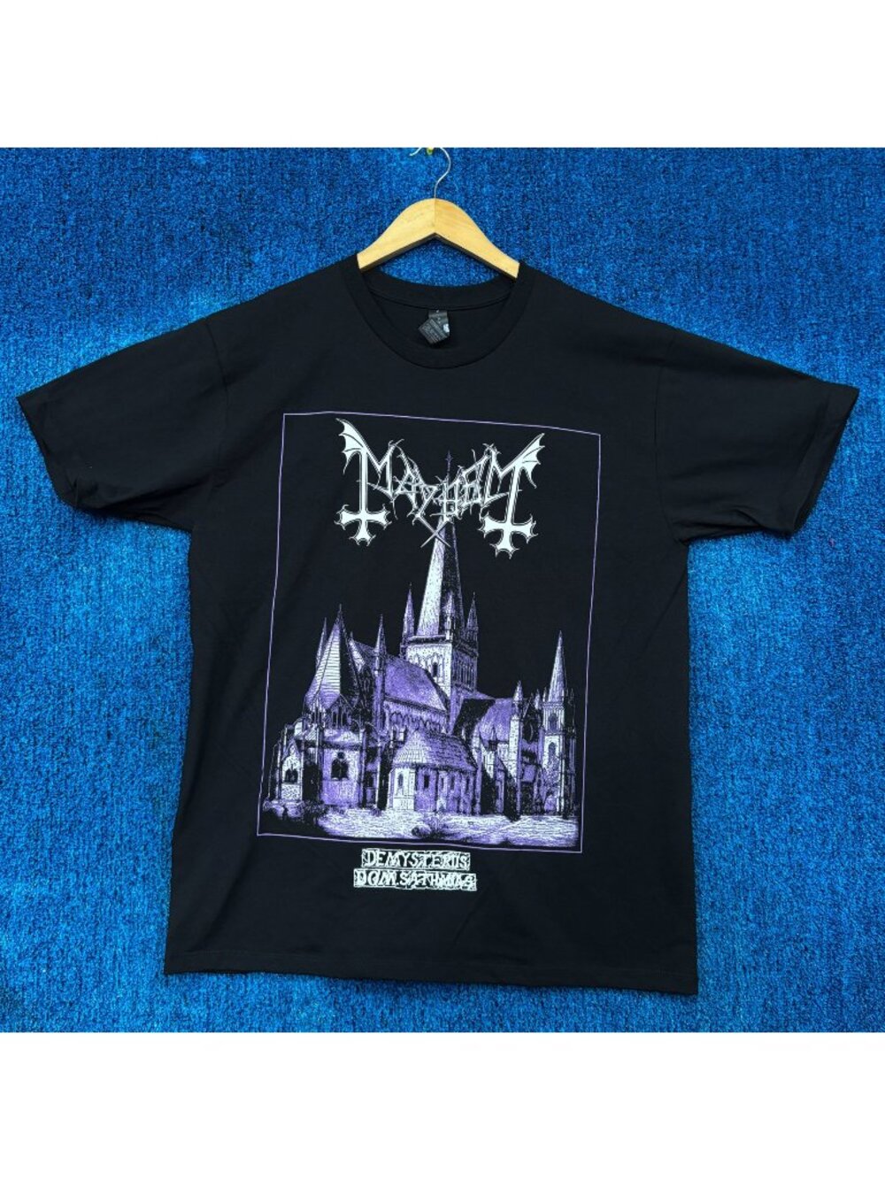 Mayhem De Mysteriis Dom Sathanas Album Art Doom Metal Tee L
